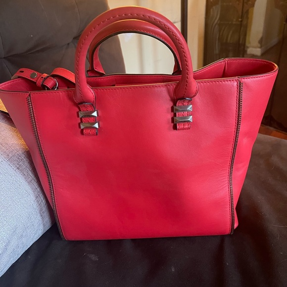 EUC Rebecca Minkoff large bag coral red. - Picture 3 of 4